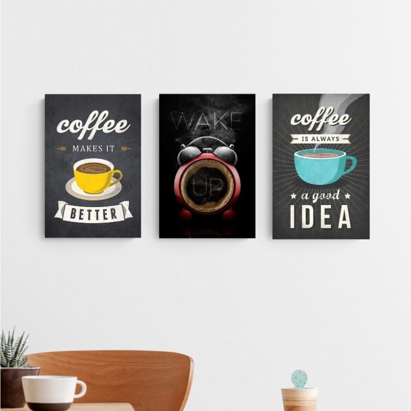 Hiasan Dinding Kopi Walldecor Pajangan Poster Kayu Warkop Aesthetic