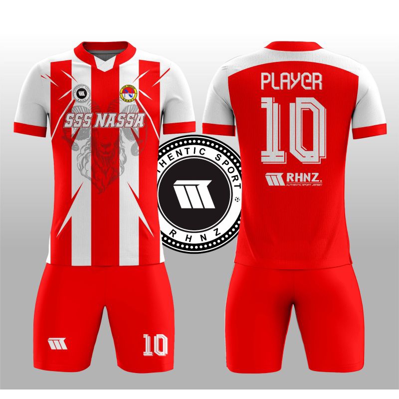 JERSEY PRINTING SEPAKBOLA TERBARU/STELAN TEAM FUTSAL BEBAS CUSTOM NAMA DAN DESAIN/JERSEY BAHAN DRYFI