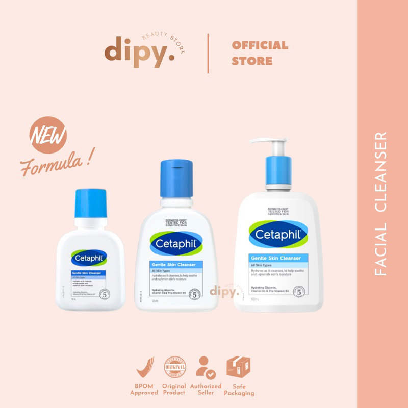 【New Improved】CETAPHIL - Gentle Skin Cleanser 59 dan 125 ml Sabun Cuci Muka Pembersih Pencerah Pelem