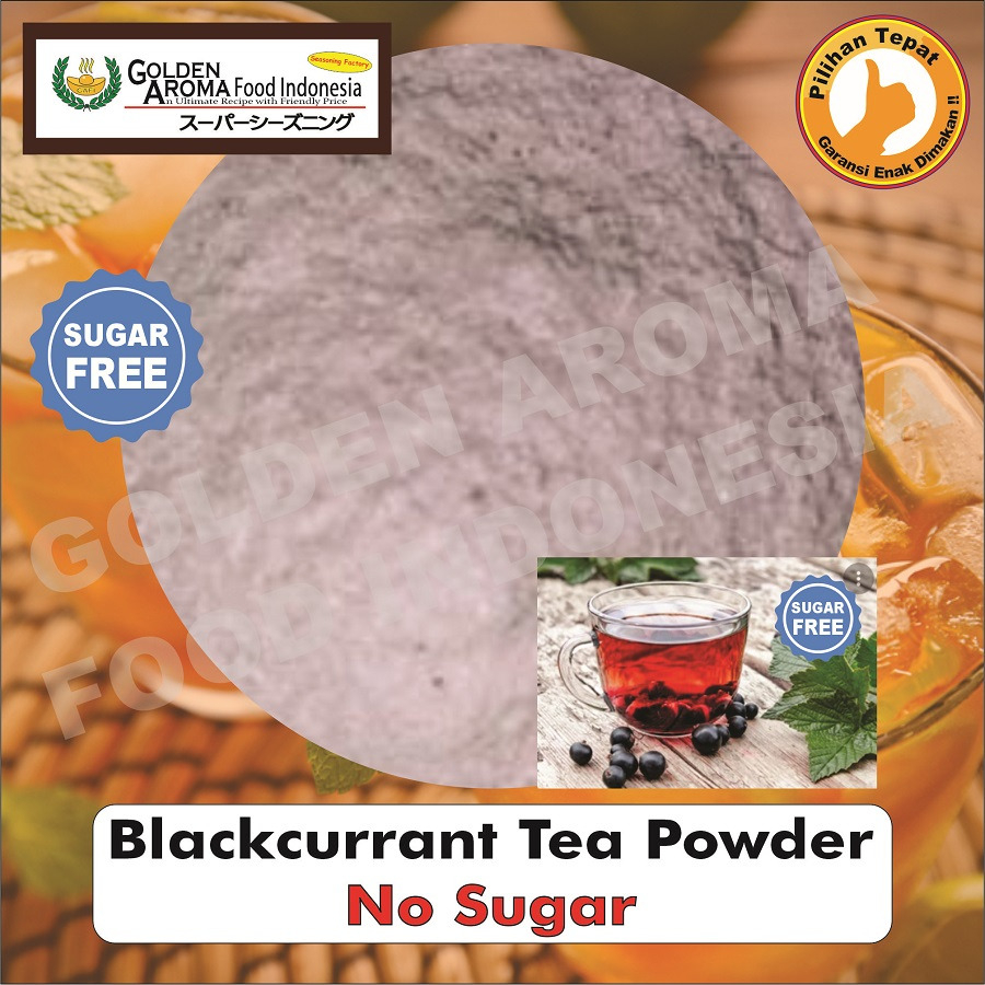 

Bubuk Blackcurrant Tea Tanpa Gula 1 Kg Serbuk Blackcurrent Tea Powder Minuman Teh Non Sugar No 1Kg Black Currant Current Tea Kiloan Enak Murah Benefits Halal Aman Terbaik di Indonesia GAFI Bukan Nestle Dilmah Redoxon Khalifa Khalifa Frutea