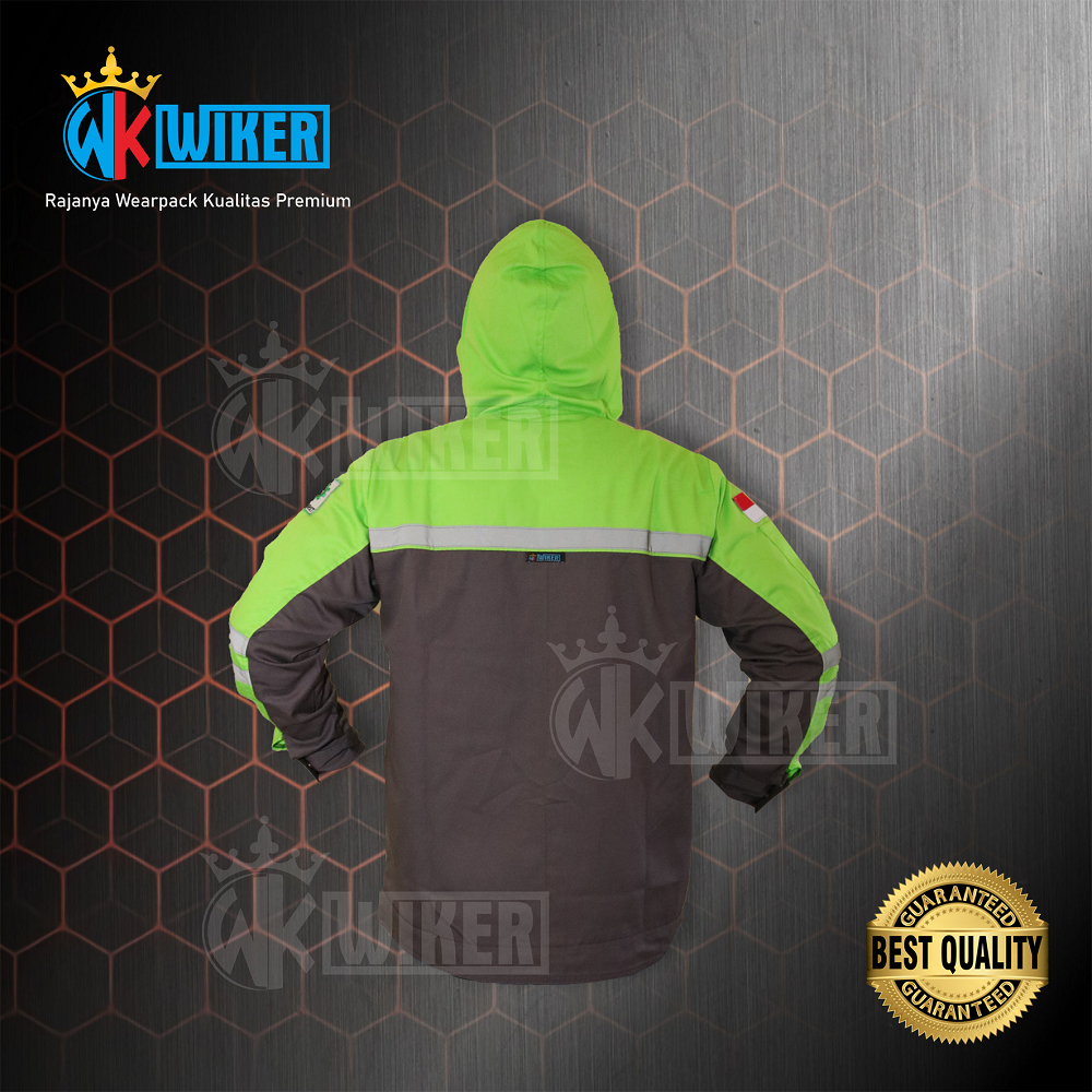 TERPOPULER Wearpack Safety Dengan Penutup Kepala - Jaket Proyek - Baju Safety - Werpack Kerja Model