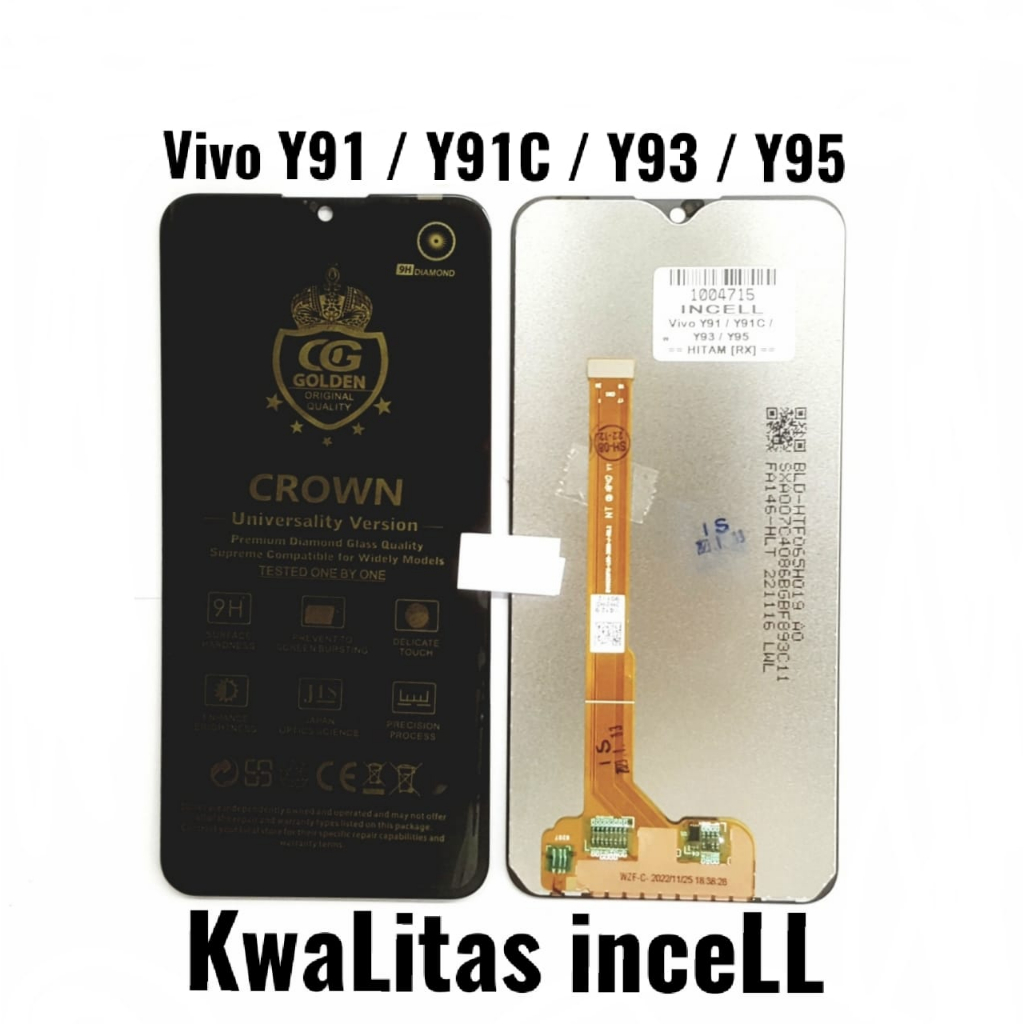 INCELL - LCD Touchscreen Fullset Vivo Y91 / Y91C / Y91i / Y91s / Y93 / Y95 / Y13 / 1807 / 1811 / 181