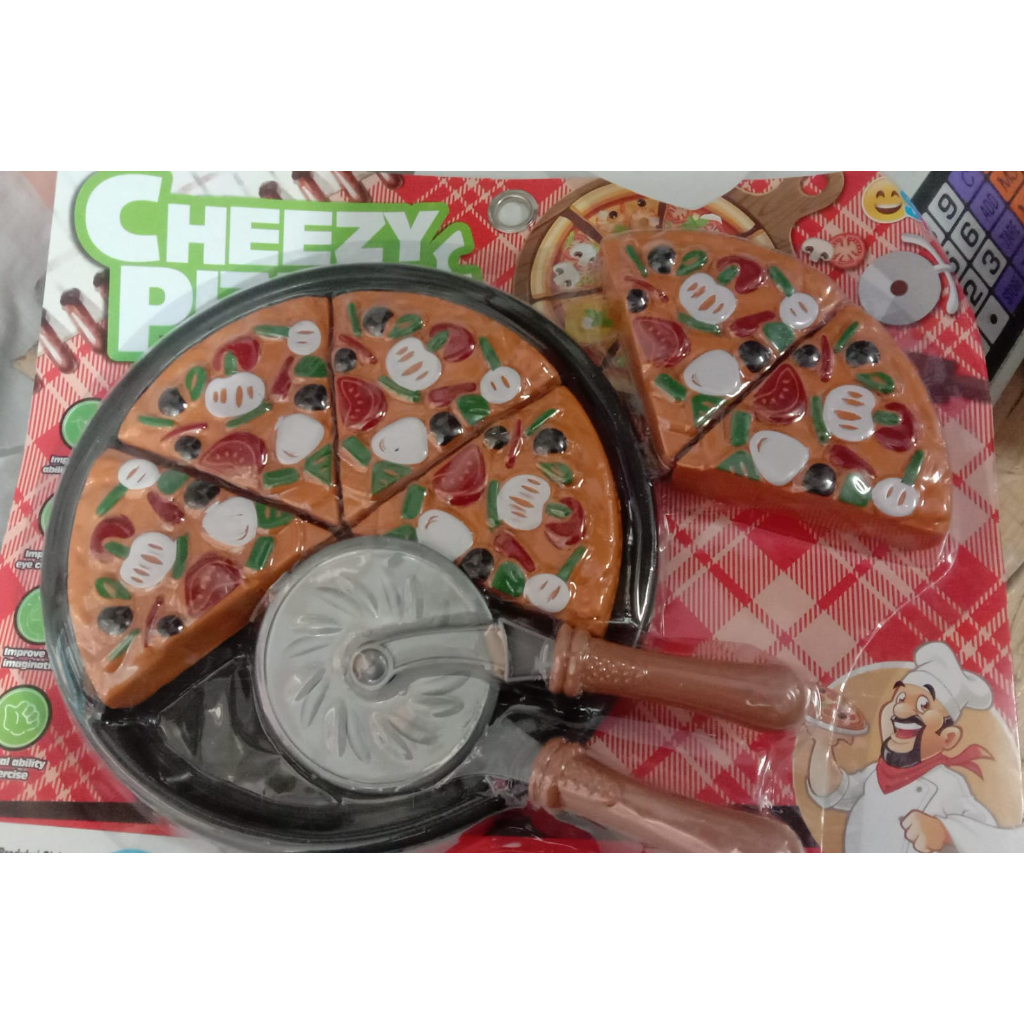 MOMO - PIZZA SET KEMASAN PLASTIK anak masak masakan balita kids