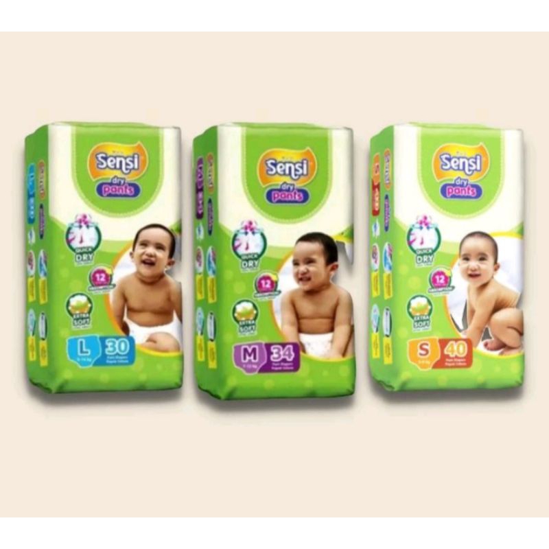 Pampers Sensi Dry Pants S40 /M 34/L 30/ XL 24/XXL22