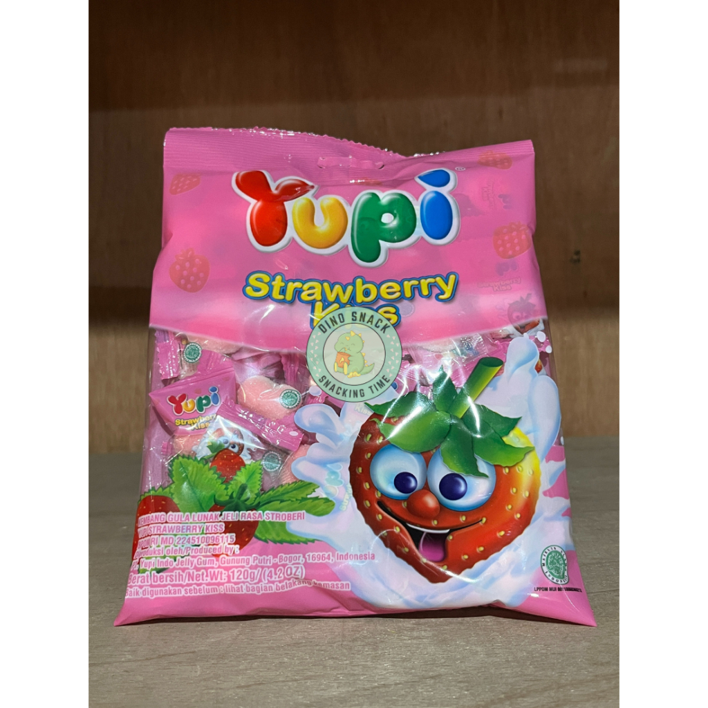 

Yupi Strawberry Kiss Sak 120g