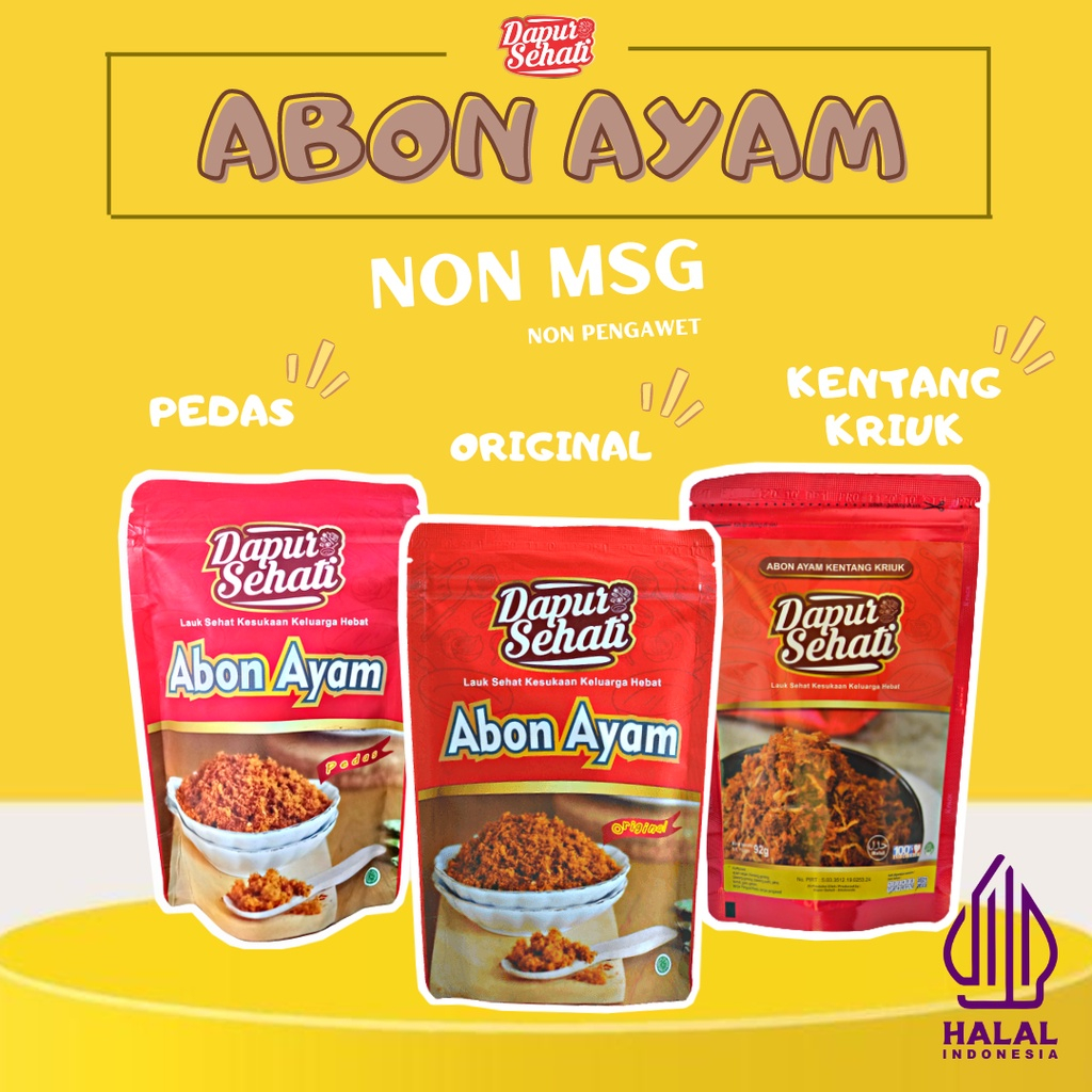 

Abon Ayam Premium Dapur sehati // bisa MPASI //Non MSG Non Pengawet