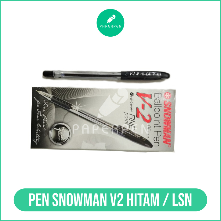 

1 Lusin Bulpoin Snowman V2 Hitam