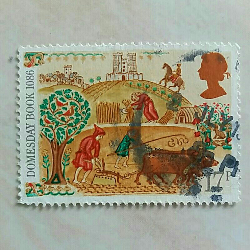 

(AA) Perangko Inggris Britania Raya 1986 Domesday Book 17p Used