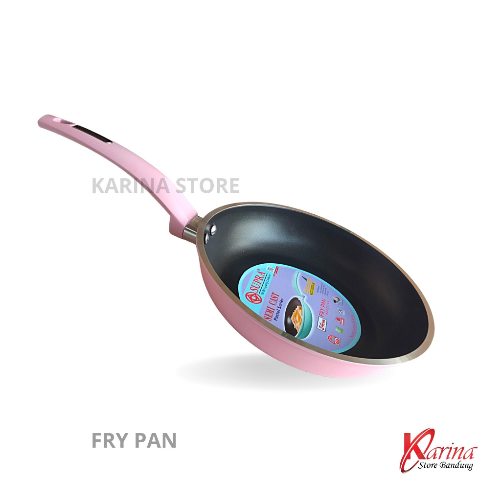Supra Fry Pan Pastel Series Panci Teflon Anti Lengket Awet
