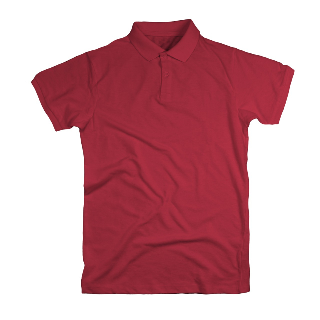 KAOS KERAH / POLO SHIRT COMBED PIQUE DIAMOND 30S PENDEK - WARNA MAROON - AWESAM