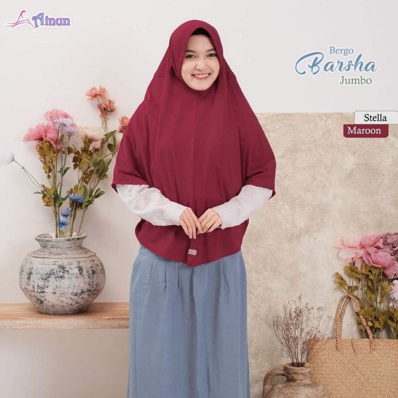 Bergo Barsha Jumbo by. Ainun hijab