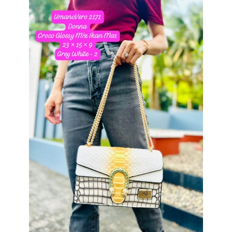 Tas UmanoVero Donna 2171 (Barang Ready Stok) tas selempang tas pesta tas bahu tas elegan tas kasual 
