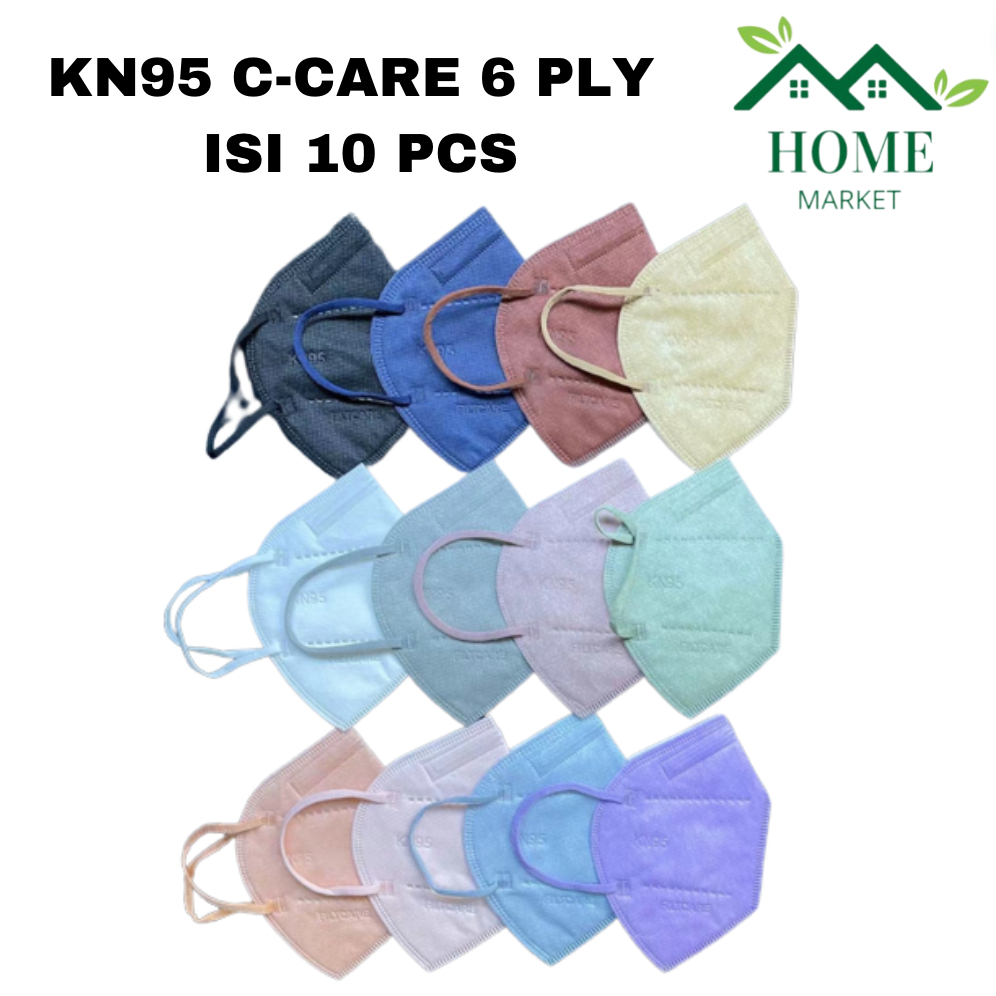 MASKER KN95 C-CARE 6 PLY WARNA ISI 10 PCS