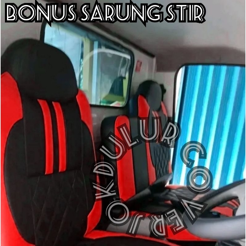 Cover jok mobil truk isuzu giga nmr71 - Traga - elf macan - Sarung jok mobil truk isuzu traga - Saru