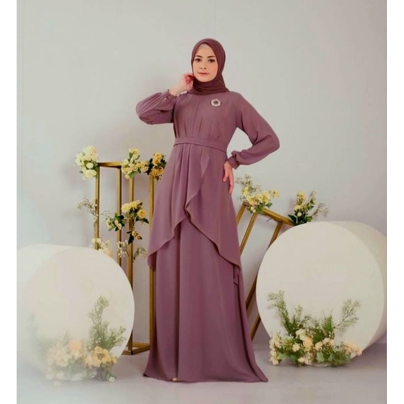 bisa cod gamis elmiza terbaru