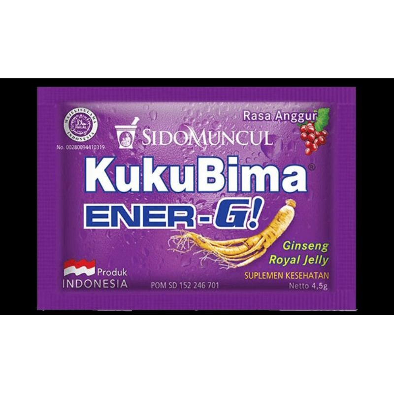 

KukuBima Ener G minuman berenergi rasa anggur