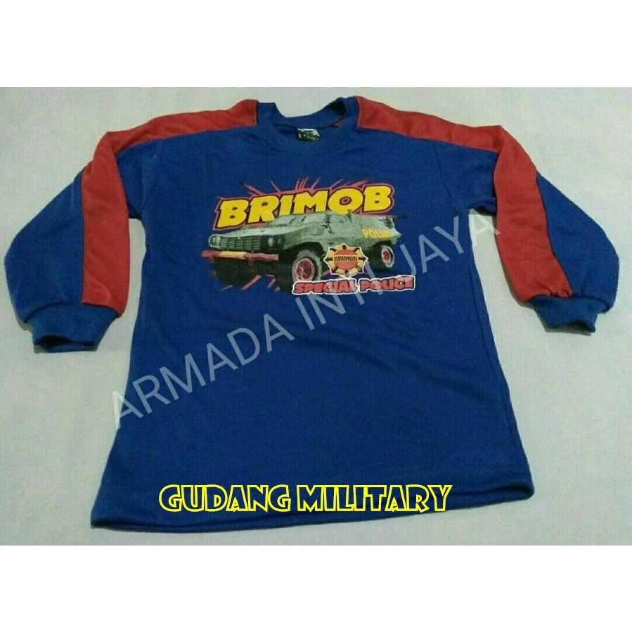 Kaos Anak Gambar Brimob Top Army - Kaos Anak Brimob