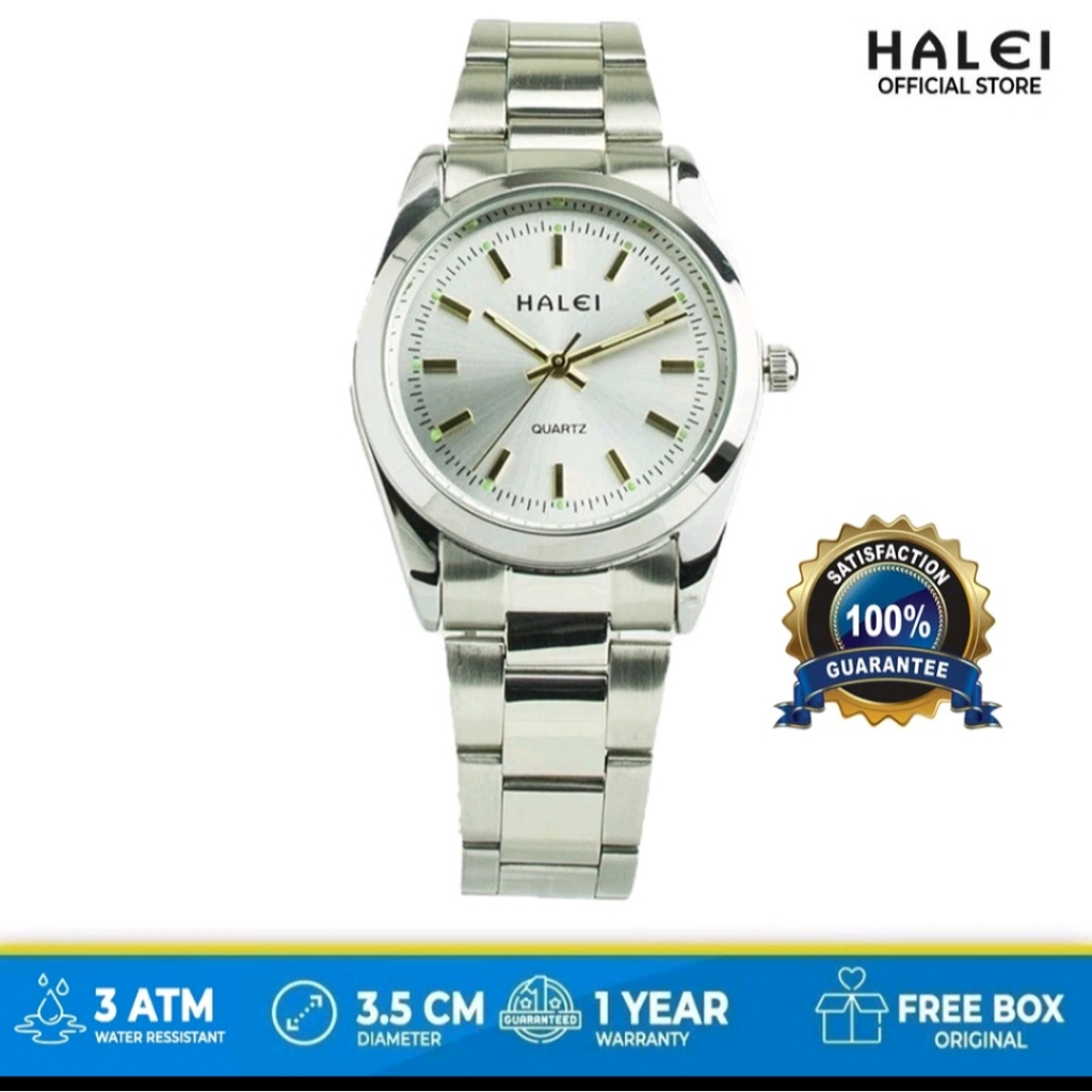 [BATAM] JAM TANGAN HALEI 422 WANITA STAINLESS STEEL GARANSI 1TAHUN TAHAN AIR BISA BERENANG