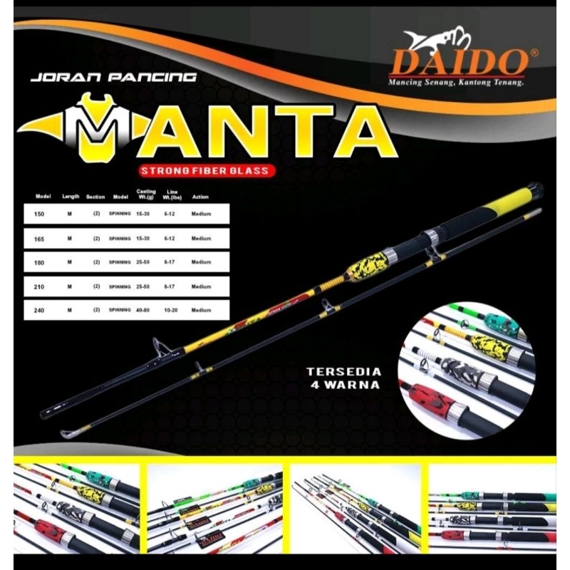 JORAN DAIDO FIBER SOLID MANTA 150,165,180,210,240