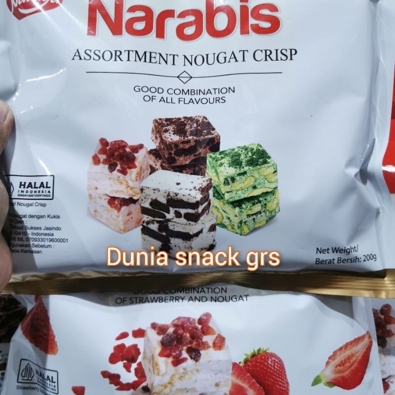 

NARAYA NARABIS NOUGAT CRISP 200GR / COKLAT STRAWBERY MATCHA COOKIES CREAM ASSORTMENT