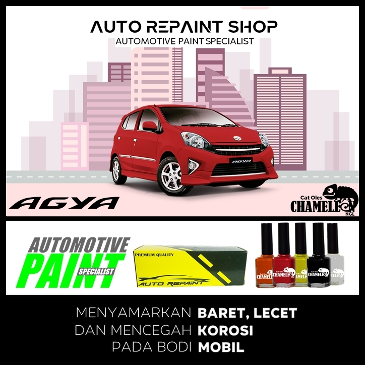 Cat Oles Toyota Agya Automotive Paint CHAMELEON NGL