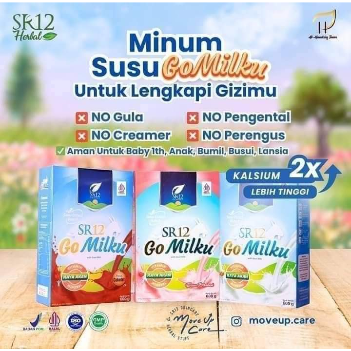 

SR12 GOMILKU susu kambing etawa kombinasi dengan kandungan ikan gabus, daun kelor dan madu yang bergizi tinggi serta mengandung banyak manfaat untuk kesehatan tubuh