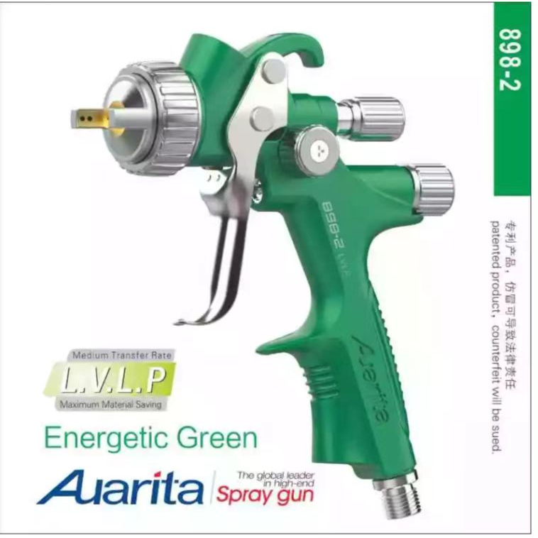 Spray Gun AUARITA 898-2 LVLP ORIGINAL - Automotive Painting Spray Gun - GRAY