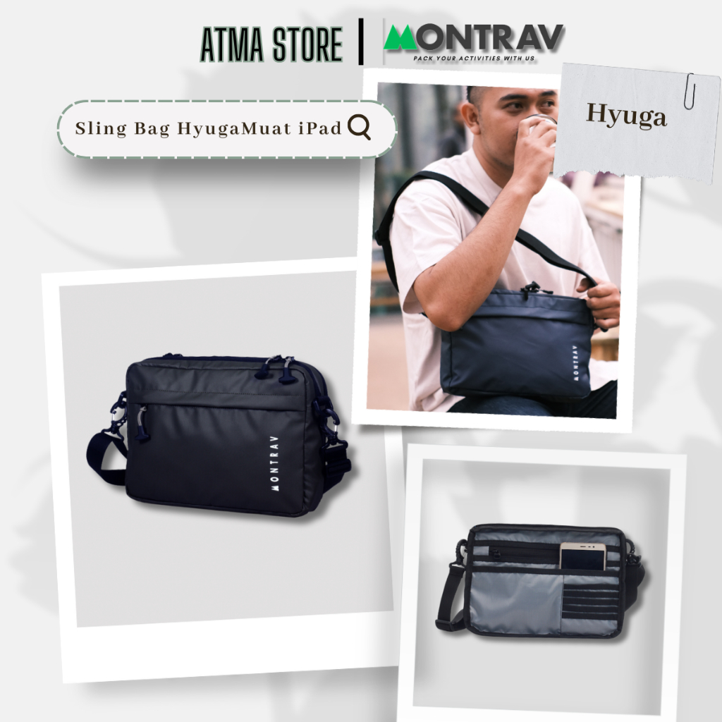 Tas Selempang Pria - Sling Bag Muat iPad 11 Inch - Hyuga