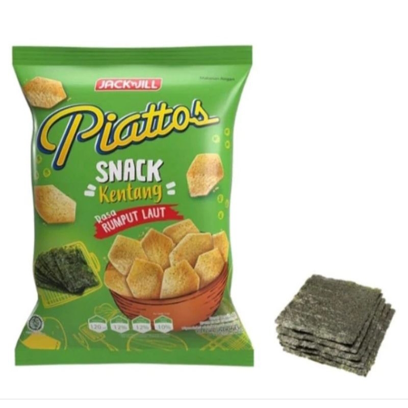 

Piattos snack rumput laut 18gr (satuan)