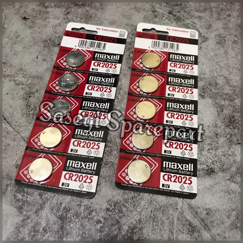Baterai Maxell CR2025 Lithium 3V Maxell 2025 CR 2025 Original Maxell