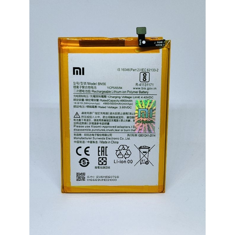 BATERAI BATRE XIAOMI REDMI 9A 9C REDMI 10A BN56 ORIGINAL