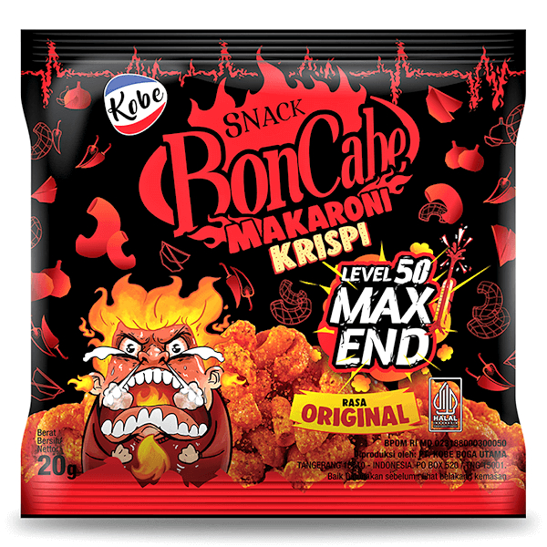 

Moouseman - Kobe Snack BonCabe Makaroni Krispi Level 50 Max End Macaroni 20gr