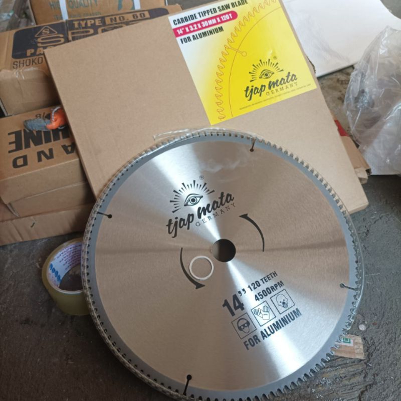 Mata gergaji potong Alumunium Tjap mata 14"x120T TCT