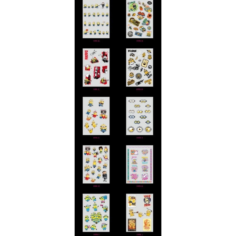 

Happy Kuji Minion Clear stiker