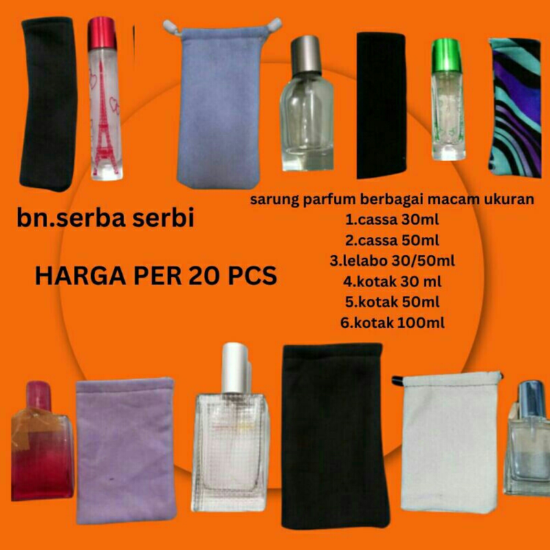 20 Pcs Sarung Parfum 30ml,50ml,100ml
