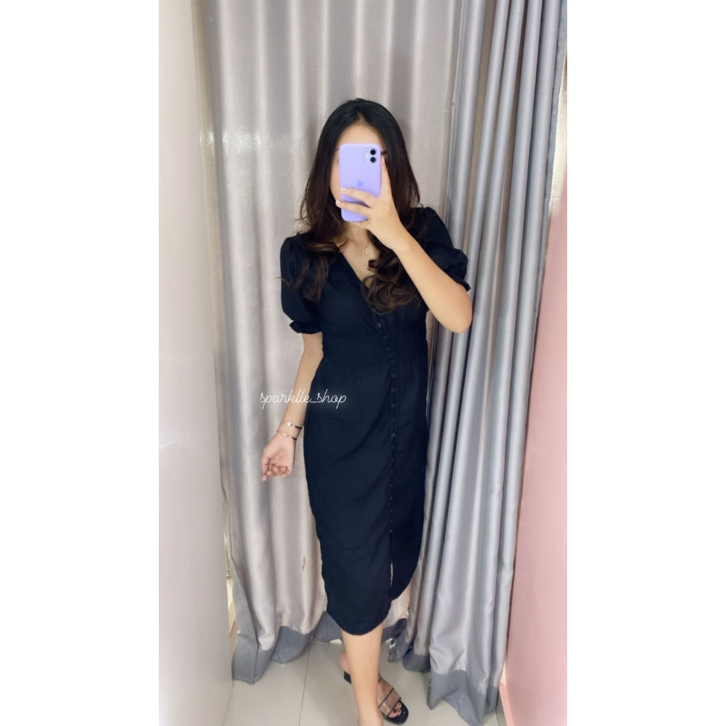 AUREL MIDI DRESS | DRESS WANITA | RAYON PREMIUM | DRESS WANITA KEKINIAN