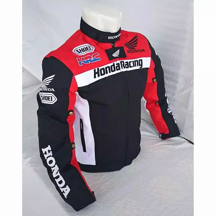 jaket motor touring pria honda racing