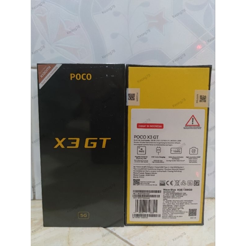 POCO X3 GT 5G 256 GB/ 8GB Garansi Resmi XIaomi Indonesia