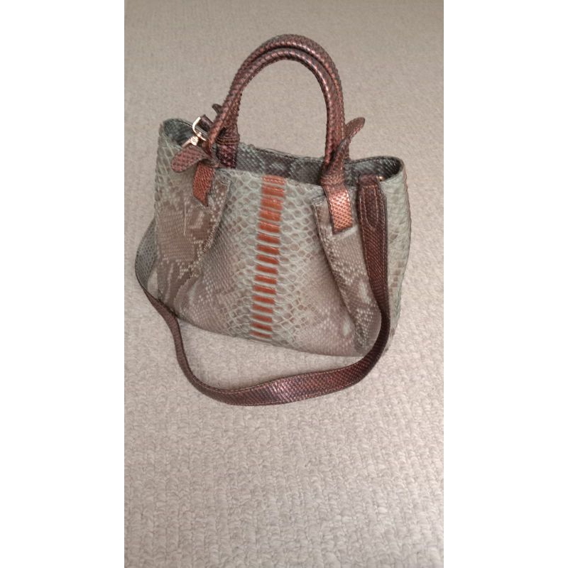 tas kulit ular asli preloved