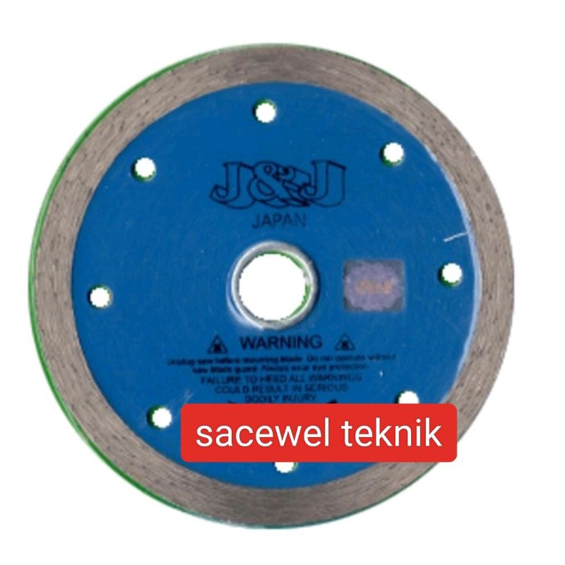 Diamond wheel/mata potong 4" wet j&j/j&j/jj