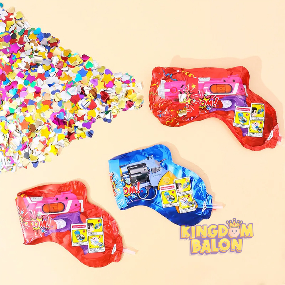 KONFETTI POPPER / PISTOL CONFETTI / PARTY POPPER / CONFETTI GUN