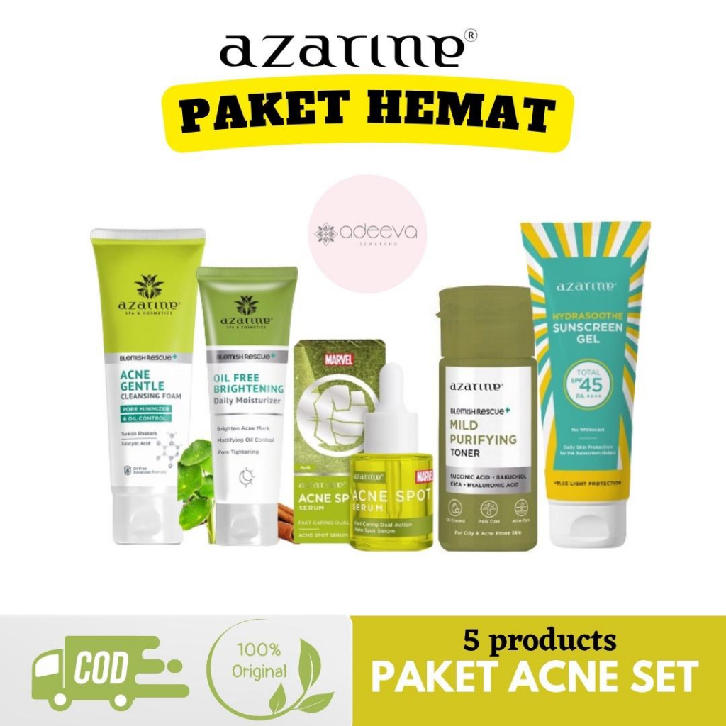 AZARINE - PAKET JERAWAT isi 5 Facial Treatment Berjerawat