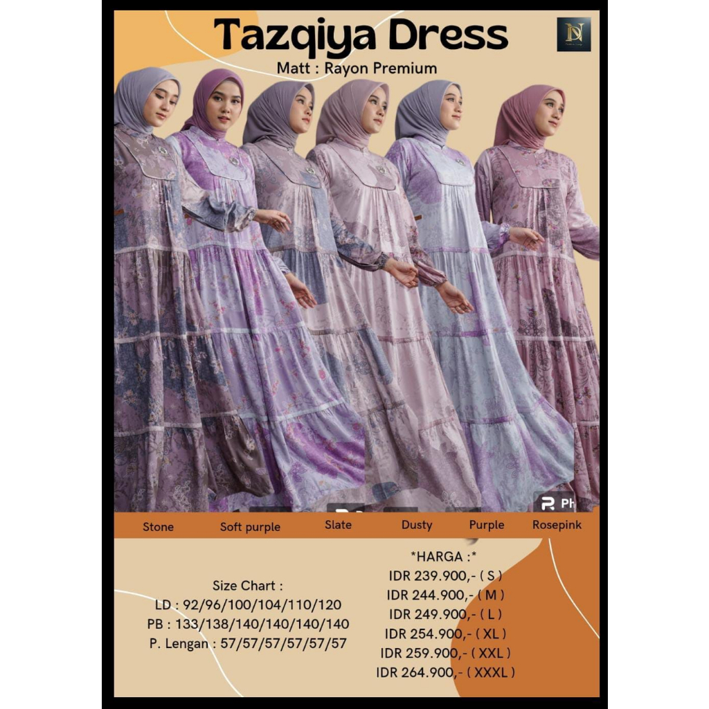 GAMIS NADHEERA LUXURY TAZQIYA ORIGINAL
