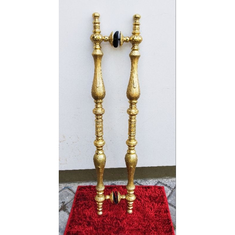 HANDLE PINTU GAGANG PINTU MASJID PANJANG 1METER BAHAN KUNINGAN MEWAH