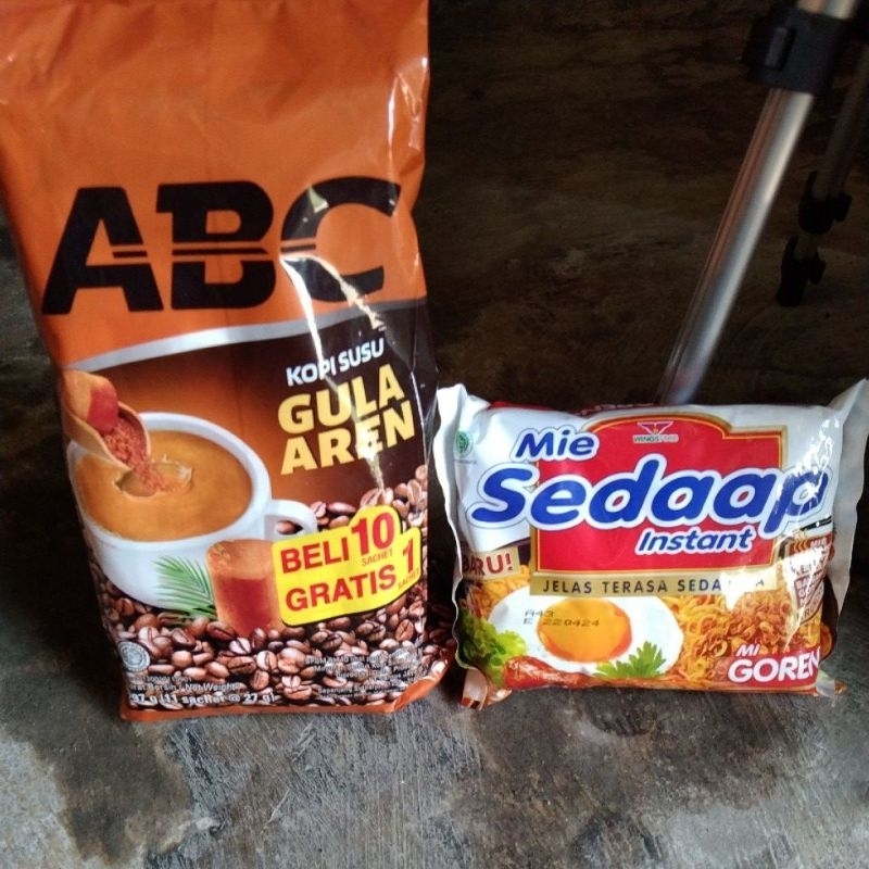 

kopi ABC gula aren dan mi sedap