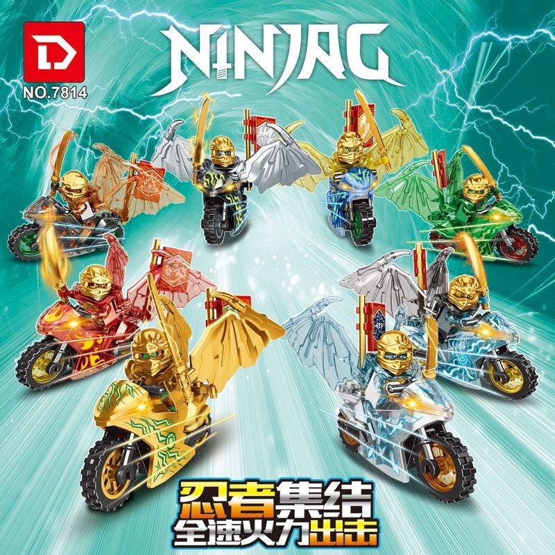 Dreamtoy. Mainan Ninjago Motorcycle ninjago crystalized bersayap keren kai jay zane cole lloyd