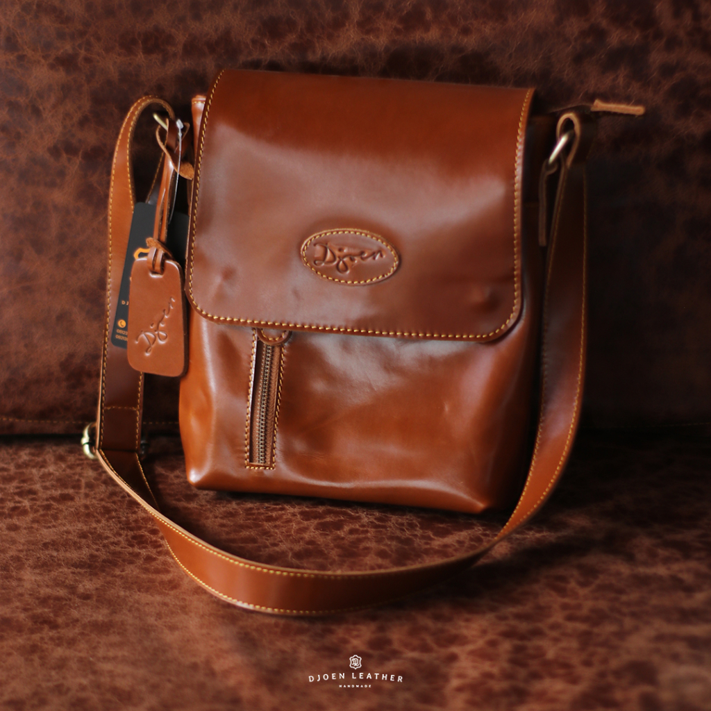 Tas selempang pria kulit sapi asli Sony Bag by Djoen Leather