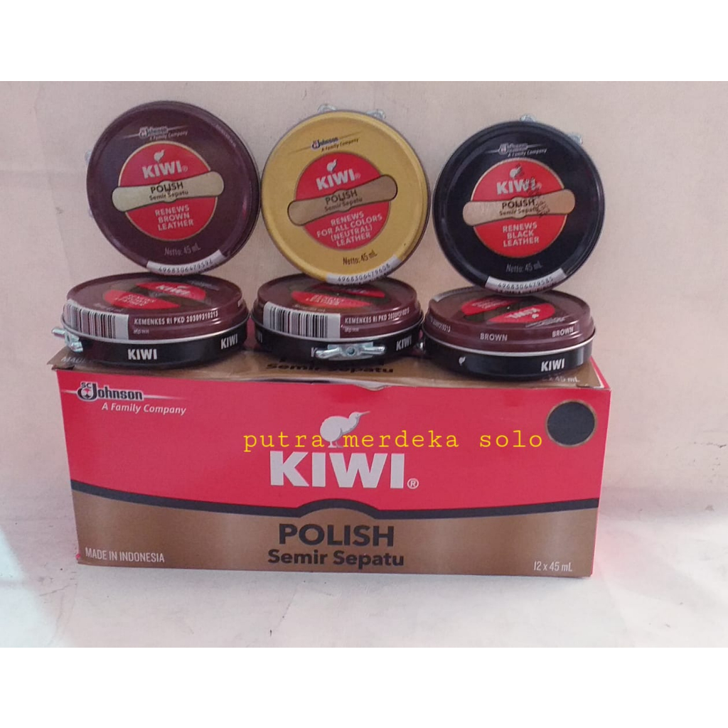 Semir Sepatu Kiwi Cair, Padat, Polish Semir Sepatu
