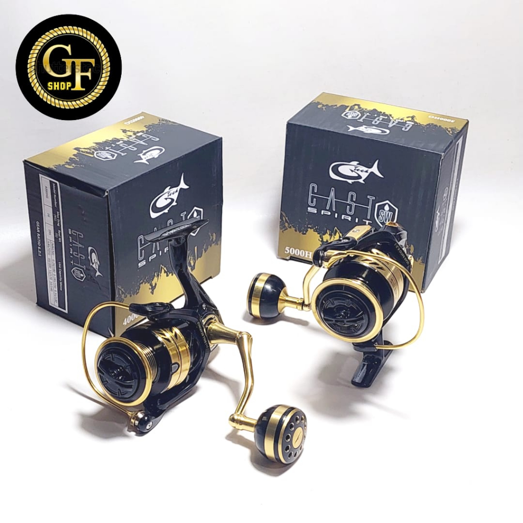 REEL SPINNING G-TECH CAST SPIRIT SW 4000HG-5000HG - GR: 6.2:1