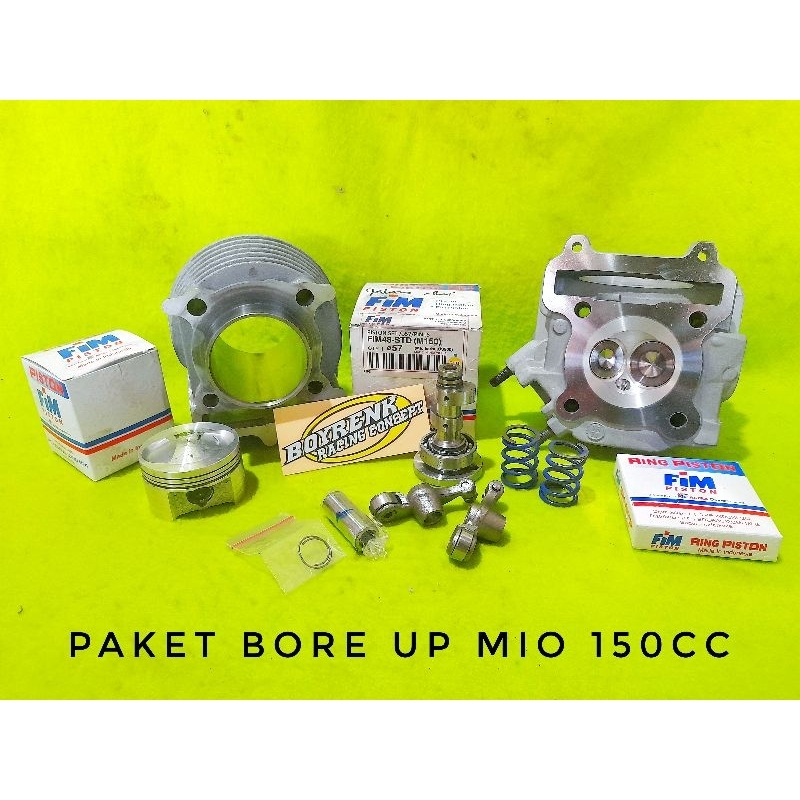 PAKET BORE UP MIO SPORTY LAMA KARBU 130-150CC TANPA COAK CRANKCASE - BOYRENK RACING CONCEPT